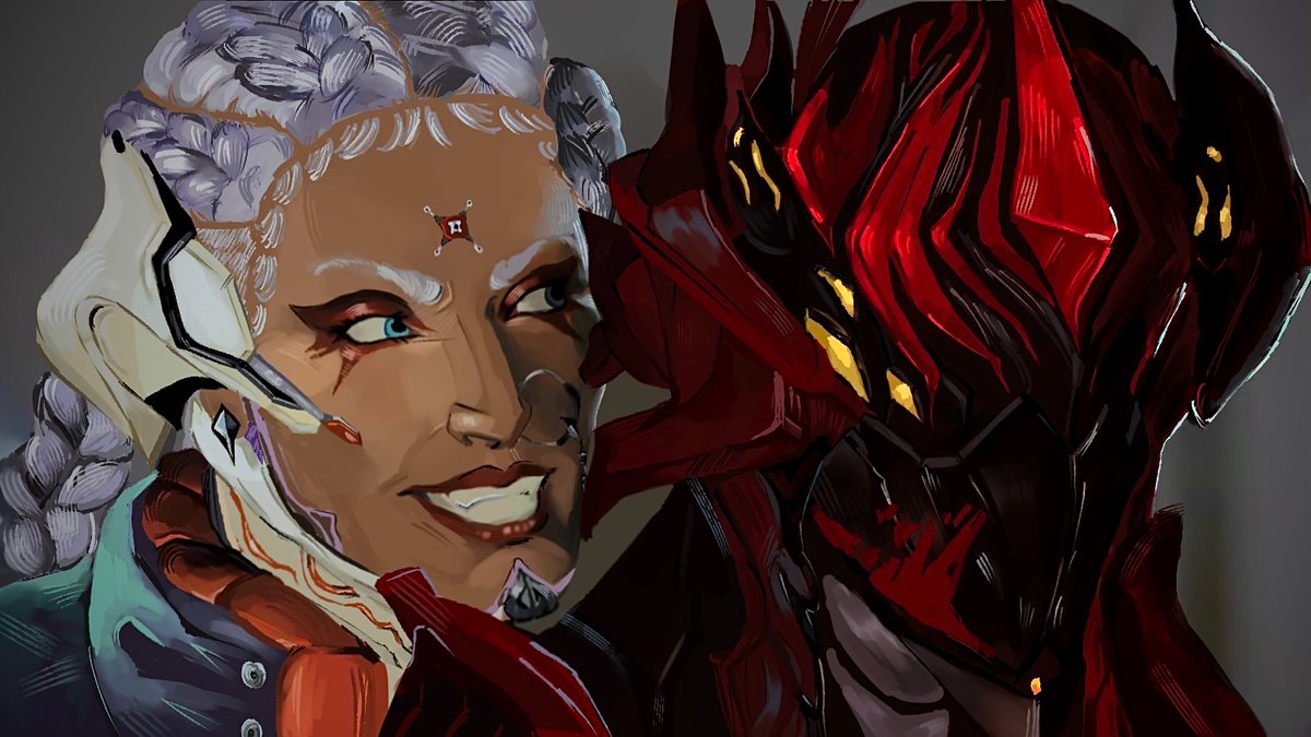 reach2valentynr's tweet photo. “We burst from the same vein!” #tennocreate #warframe #warframefanart https://t.co/jukenVX6MT