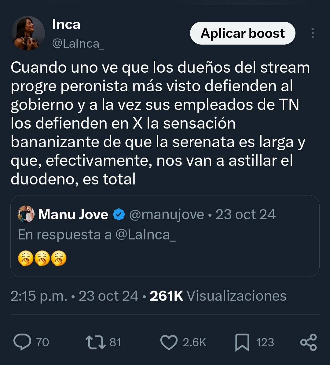 LaInca_'s tweet photo. PÍDANLE PERDÓN A LA PETERAAA https://t.co/S1F0Uez680