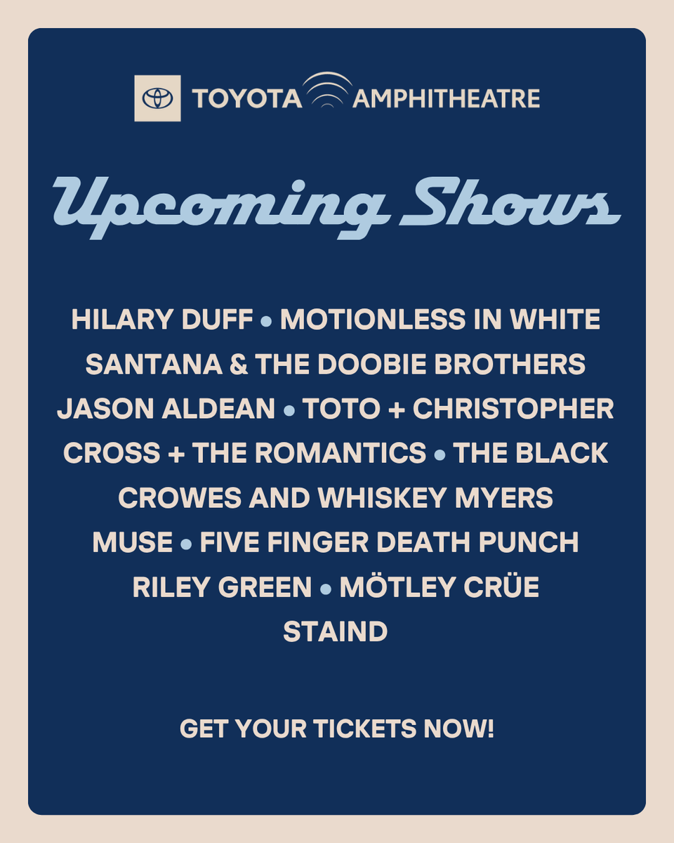 Toyota Amphitheatre tweet media