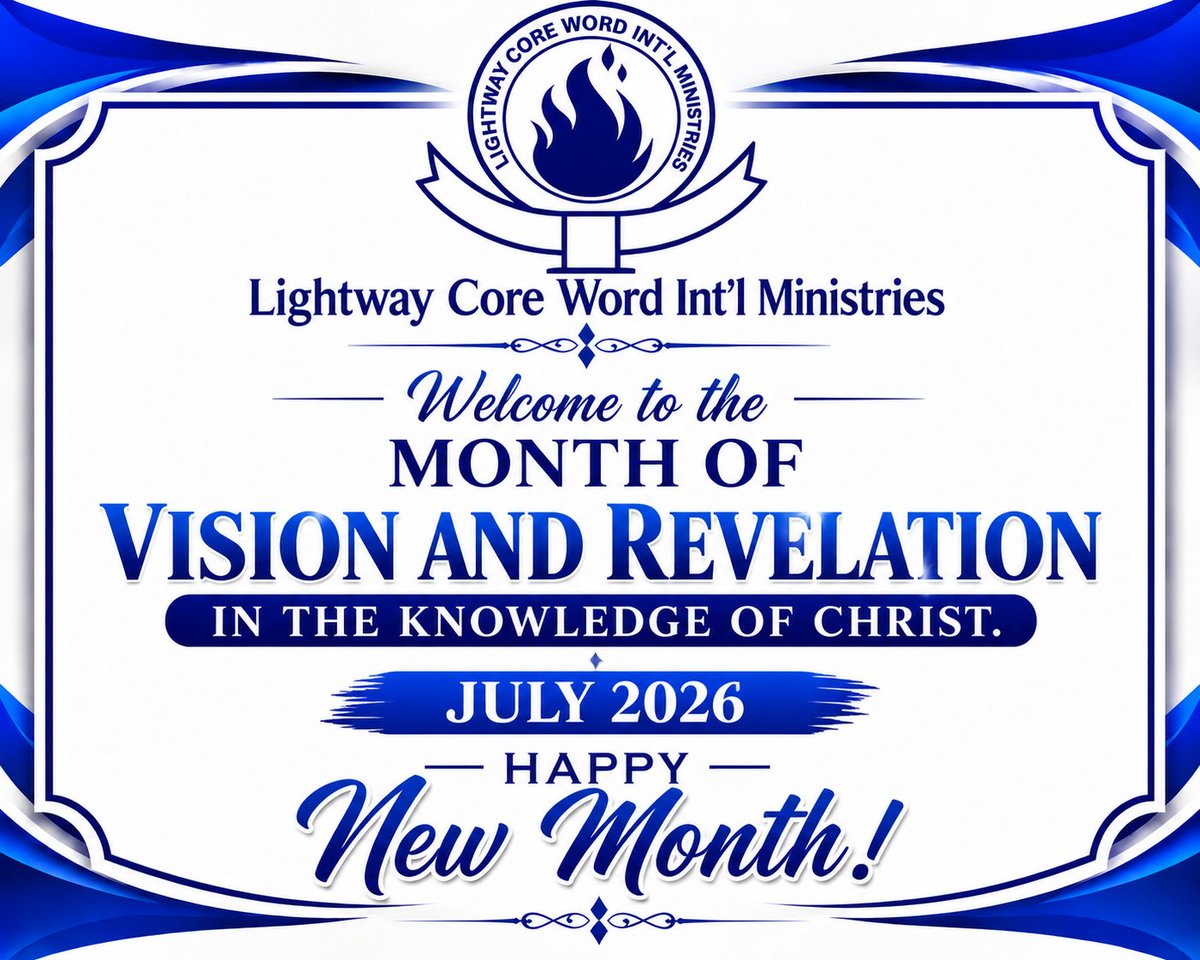 pastortimoonlin's tweet photo. HAPPY NEW MONTH!
 
Welcome to the Month of Vision and Revelation in the Knowledge of Christ. https://t.co/DWoqsJHPCJ