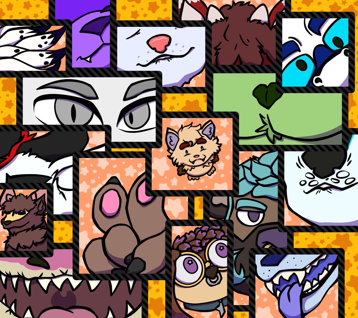 LeashCanvas's tweet photo. Frens :3
#furry #collage #friends https://t.co/1o5DQI29Zb