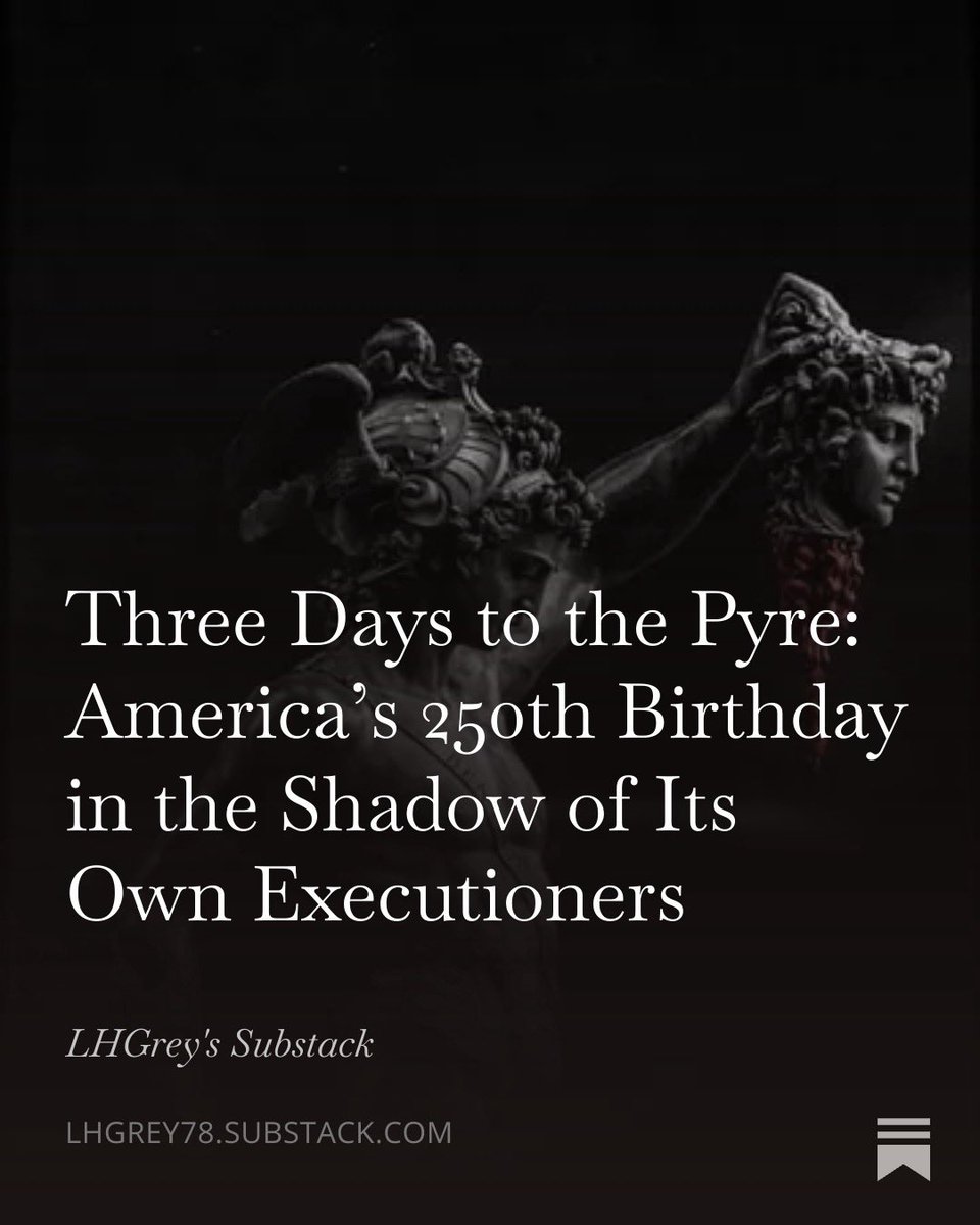 Grey_0G's tweet photo. A Necessary Prelude: Three Days Before the Autopsy

Three days.

Seventy two hours until the semiquincentennial fireworks rip across the sky and the same political class that has spent the last half century methodically dismantling the republic will stand beneath the explosions and congratulate itself on “celebrating America.” 

The flags will be crisp. 

The speeches will be scripted. 

The cameras will pan across faces that have never once placed the survival of the historic American people above the short-term interests of donors, NGOs, cartels, or future voter demographics. 

And the rot…the clinical, measurable, pathological rot…will remain invisible to those who still believe the performance means something.

This is not a moment for nostalgia. It is a moment for the scalpel.

What you are about to read is not another lament about “how far we have fallen.” 

It is a forensic dissection of the precise mechanisms by which both parties…the duopoly of treason…have engineered the most virulently anti-American epoch in our 250 year history. 

Not through accident. Not through incompetence. 

Through deliberate policy choices that privileged the illegal over the citizen, the foreign over the native, the client class over the people who actually built and bled for this country. 

The psychology is not complicated once you strip away the moralizing language: 

malignant narcissism at the elite level, gaslighting at the cultural level, and a sustained campaign of national dissociation that has taught an entire generation to experience shame for wanting their own country to remain their own.

History offers no comfort here. 

Republics do not die from external conquest alone. 

They die when the ruling class loses the will…or the interest…to defend the demographic and cultural continuity of the people who created the republic in the first place. 

Rome absorbed migrations without demanding assimilation and watched its legions and its cities pass into other hands. We have done the same, only with better marketing and higher body counts from fentanyl and cartel violence. 

The Founders understood borders and assimilation as non negotiable preconditions for self-government. 

We have treated both as optional…and then acted surprised when trust collapses, wages stagnate, and entire cities become linguistic and cultural battlegrounds.

The piece that follows applies the same lens I have brought to every other pathology I have written about: 

the neurological and psychological consequences of sustained betrayal, the banality of evil when it wears the mask of compassion, the erotic attachment some elites develop to the “other” as a form of narcissistic supply while the citizen who pays the price is pathologized for noticing. 

It names the specific mechanisms…sanctuary policies that function as active obstruction, fiscal transfers that treat the American taxpayer as a resource to be harvested for non citizens, media and institutional campaigns that reframe enforcement of law as moral atrocity. 

And it refuses the false binary that pretends one party is the sole vector while the other is merely weak. 

Both have participated. Both have benefited. Both have treated the historic American as the obstacle and the illegal as the client to be cultivated.

This is not partisan theater. It is civilizational accounting.

Three days from the fireworks, the question is not whether the celebration will happen. 

It will. 

The question is whether the America being celebrated still exists as a coherent sovereign nation with the will to remain itself…or whether we are simply attending the long, elaborately staged wake for something that has already been demographically and culturally transformed against the explicit and repeated will of its own people.

What follows is the autopsy before the body is fully cold.

Read it with the lights on.
The scalpel does not lie.

https://t.co/Mfo1OrGaOo