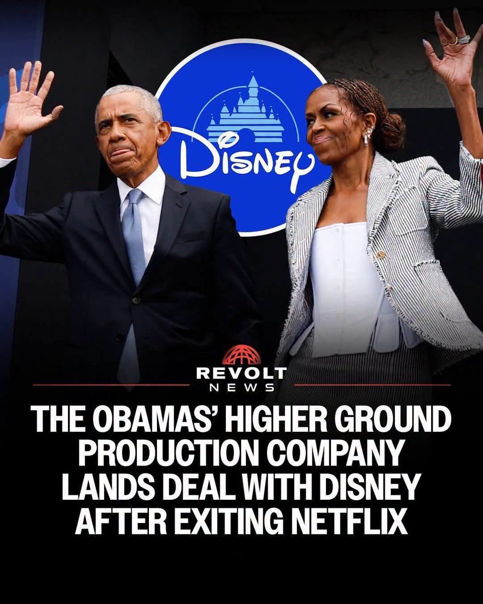AuthorJoeNBrown's tweet photo. Today is a good day to remind unintelligent people who are upset about the Obamasโ success, including the opening of the Obama Presidential Center, that The #Obamasโ โHigher Ground Production Company Lands Deal With @Disney, After Existing @Netflixโ. ๐๐ผ๐ซ๐ฝ#ObamaDidItBetter ๐๐ผ https://t.co/1ZmZ07LDN4