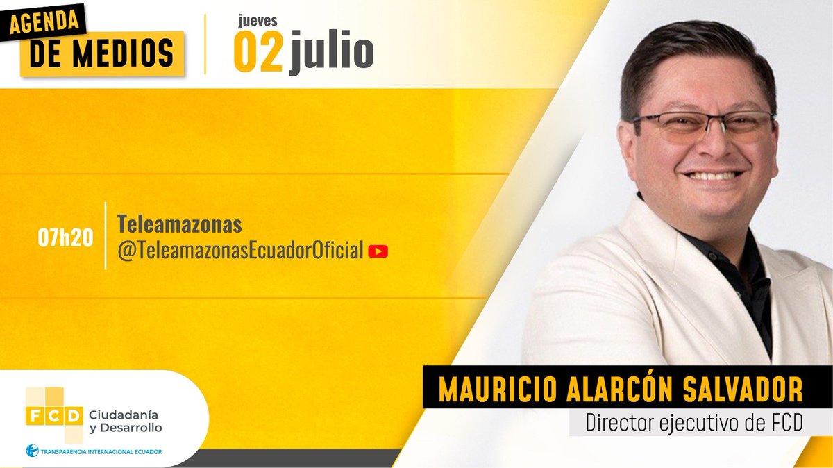FCD_Ecuador's tweet photo. #FCDenMedios │Te invitamos a escuchar el análisis de nuestro director ejecutivo, @aiarconsalvador, en: https://t.co/fa0q1Cers0
