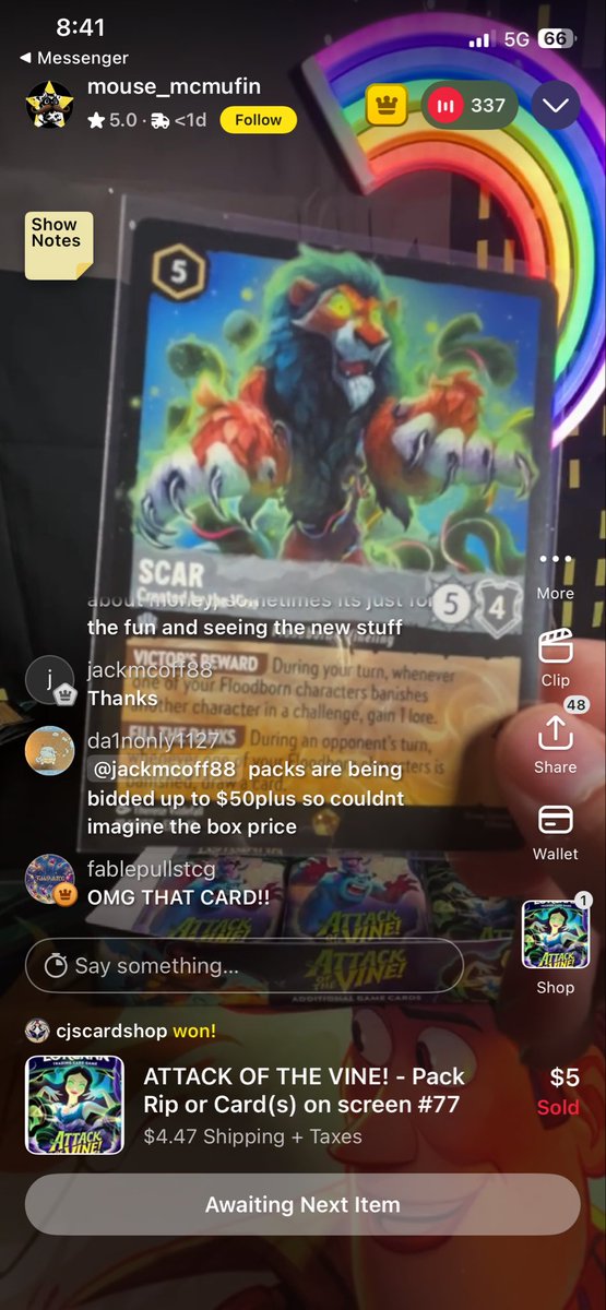 TPLDrawInkQuest's tweet photo. Just seen on a Whatnot stream! Floodborn heavy decks are feeling super legit now! #Lorcana #AttackoftheVine #SpoilerSeason https://t.co/ehkFqy8RXF