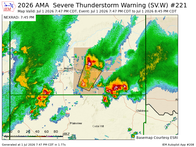 SCStormChasers's tweet photo. AMA issues Severe Thunderstorm Warning [wind: 60 MPH (RADAR INDICATED), hail: 1.00 IN (RADAR INDICATED)] for Armstrong, Carson, Donley, Gray [TX] till 8:45 PM CDT https://t.co/3ktZS8czht https://t.co/Wr0AzsxMKv