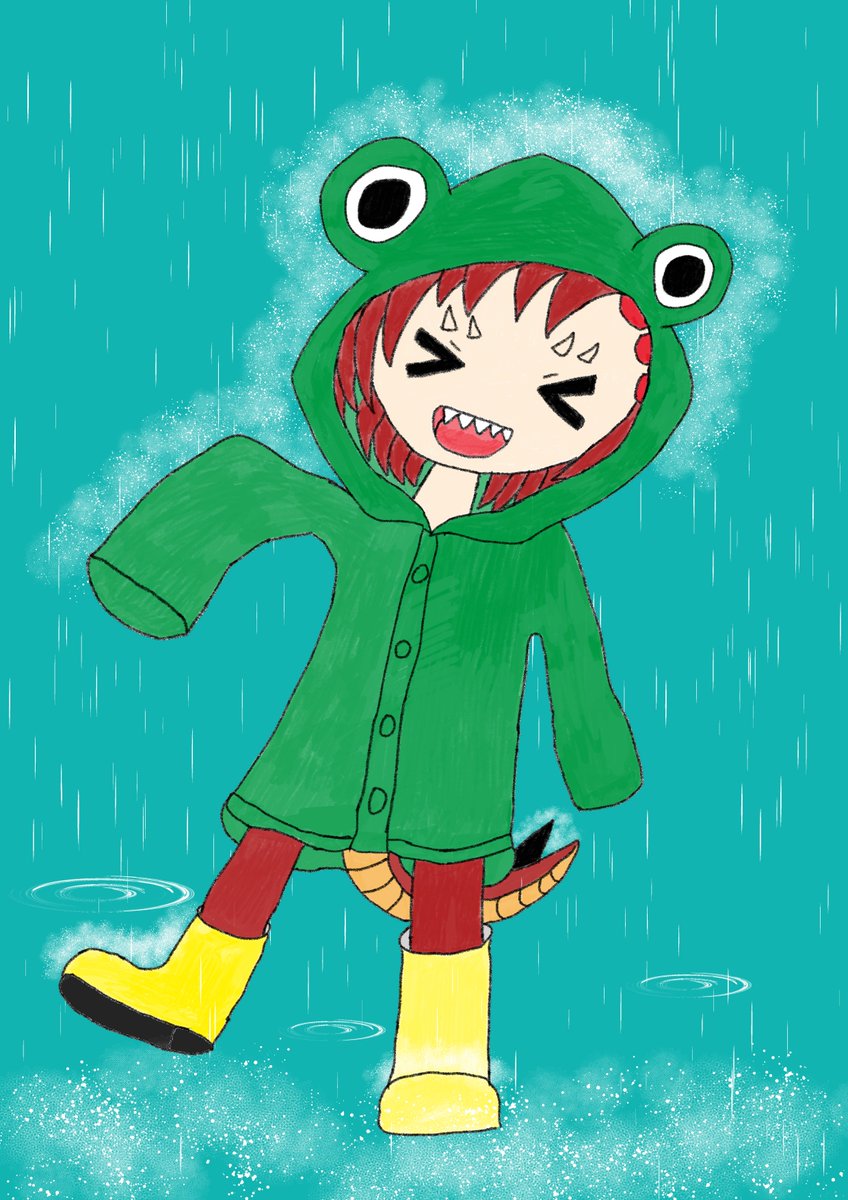 sbcyokohama's tweet photo. メンバーさんのイラストをご紹介します✨

雨の日にはしゃぐ様子がとっても可愛らしいですね🫶
雨のしぶきや水滴の表現がお上手です！

素敵なイラストをありがとうございます！

#アトリエsbc #サブカルビジネスセンター横浜 https://t.co/bJeEtb8xUC