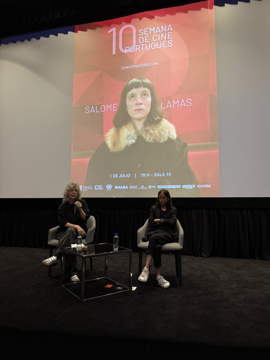 CinetecaMexico's tweet photo. 📍En este momento, Salomé Lamas dialoga con el público en una charla moderada por Itala Schmelz, compartiendo ideas sobre los procesos creativos que dan forma a su trabajo. https://t.co/Ed6TDVlCGA