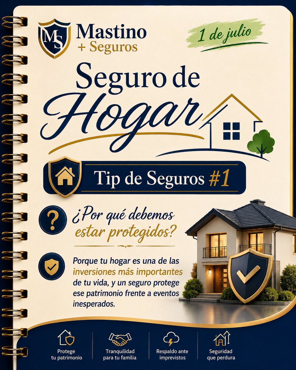 imastinos's tweet photo. 🏡 Tu hogar representa años de esfuerzo. Protégelo antes de que un imprevisto ponga en riesgo tu patrimonio.

En Mastino +Seguros, más de 20 años de experiencia respaldan la confianza de nuestros clientes.

📩 Escríbenos por DM para una asesoría personalizada.

👍 Like • 🔄 Comparte • 🔖 Guarda

#SeguroDeHogar #MastinoSeguros