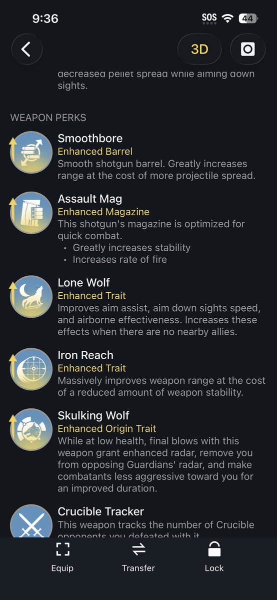 aKaShady__'s tweet photo. @MyNameIsByf This is what’s on mine and it feels pretty good to use, even without any handling exotic armors https://t.co/NNigpKP8wr