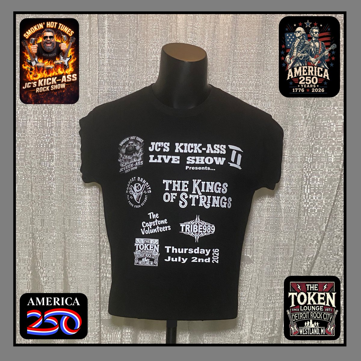 KoSofficial_of's tweet photo. Do🫵like the @KICKASSROCKSHOW LIVE SHOW II T-shirt❓BE ONE OF THE 1st TEN FANS thru the door at @TheTokenLounge Thurs, July 2 &amp; know the "code" (RU4JC) &amp; grab one FREE while supplies and sizes last!
@KoSofficial_of | @SnapCatBandits | @Tribe989 | The Capstone Volunteers https://t.co/vWoH7yzAyw