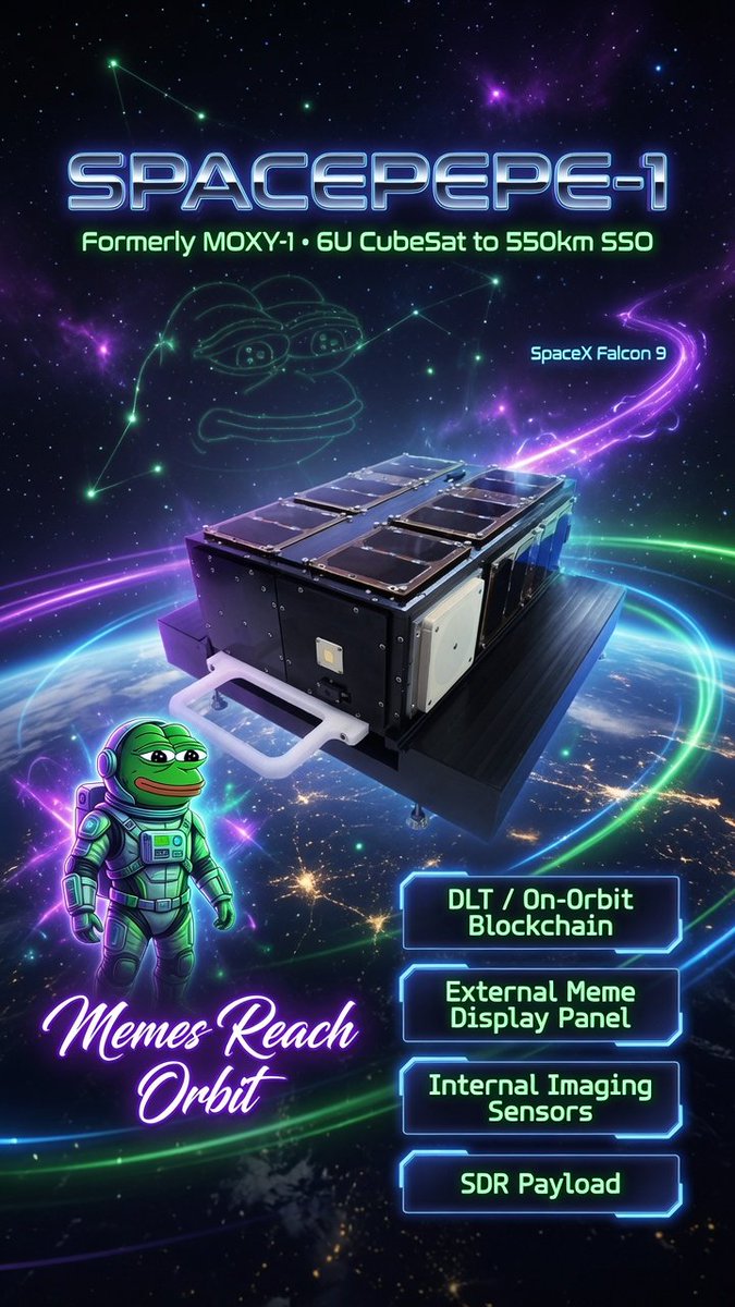 EnterpriseDefi's tweet photo. To the moon and beyond with SPACEPEPE! Cosmic frogs conquering the stars. Vibes are interstellar. 🛰

$SPEPE #SpacePepe #Crypto #Memecoins 🐸 $eth https://t.co/GwwmvLXsGV