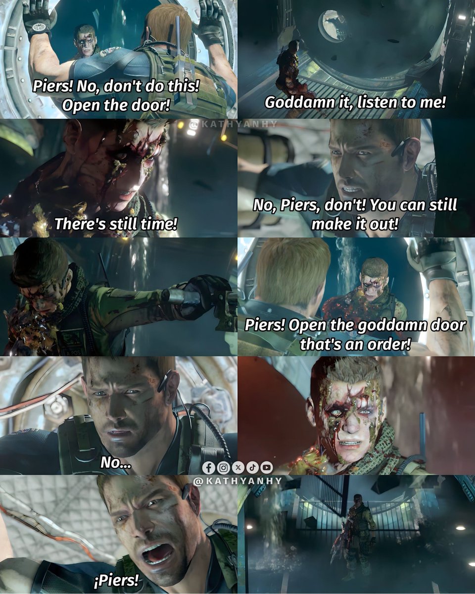 kathyanhy's tweet photo. July 1, 2013 | Piers Nivans saves his captain and dies in the line of duty. 

#ChrisRedfield #PiersNivans #ResidentEvil6 #REBHFun