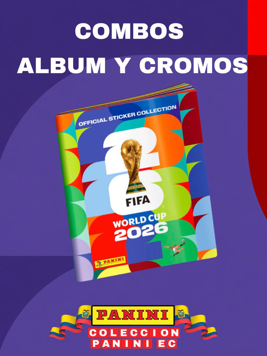 ColeccionPanini's tweet photo. Si aún no compras tu álbum 𝐏𝐀𝐍𝐈𝐍𝐈  mundialista. 😢😱

Adquiere tu álbum pasta blanda + cromos sin repetir y empieza a llenar esta fiebre mundialista. 🌡️🏆🥳

𝐂𝐨𝐥𝐞𝐜𝐜𝐢𝐨𝐧 𝐏𝐚𝐧𝐢𝐧𝐢 𝐄𝐜. ⚽️🏆🚀🌎😍

#ColeccionPaniniEc #Panini #Ecuador 🧩 https://t.co/X6A7Dfv5V2