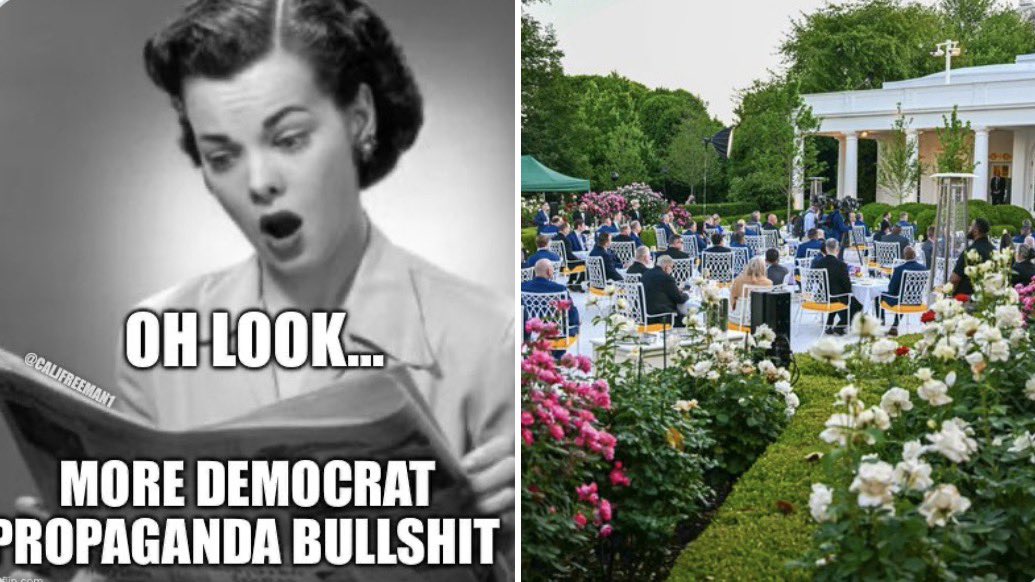 RedWaveForever1's tweet photo. @factpostnews And they paved over the Rose Garden 😂🤣 https://t.co/666j59jTeE