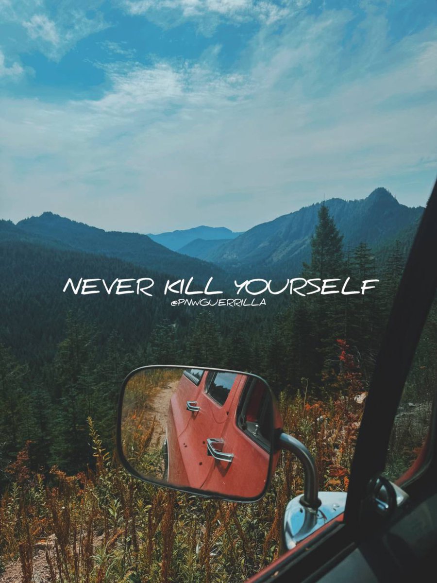 pnwguerrilla's tweet photo. More propaganda that we are going to make it, and to never harm yourself. https://t.co/9O4uYbj1Or