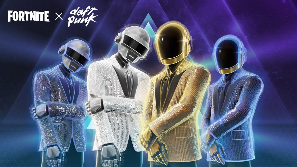 DaftClubHQ's tweet photo. Daft Punk. Back again in the item shop. One more time. https://t.co/jJgeztZ3DV