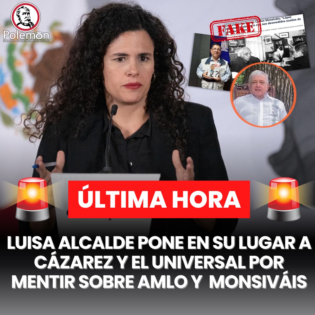 revistapolemon's tweet photo. 🚨 #ÚLTIMAHORA | La Consejera Jurídica de la Presidencia, @LuisaAlcalde puso en su lugar al reportero Edmundo Cázares y a @El_Universal_Mx por difamar al ex Presidente @lopezobrador_.

"Publican está entrevista como si fuese cierta, obviamente con toda la intención de difamar al ex Presidente López Obrador", dijo Alcalde.

La Consejera Jurídica exhibió que además, no se trató de un hecho exclusivo de El Universal, pues 197 medios difundieron la noticia y la volvieron tendencia en redes sociales. Y no solo medios; personajes como Chumel Torres o Sergio Sarmiento también se encargaron de posicionar el tema en redes.

Luisa Alcalde además evidenció que se violó la propia política editorial del El Universal después de que no se pudo comprobar la veracidad de la entrevista. Y es que en su código de ética, el diario asegura que revisa todas sus noticias y que las publica de forma "imparcial y sin ningún fin más que el de informar".

Asimismo, evidenció que contrario a lo que sucedió con la mentira, la disculpa y desmentido de la entrevista, no se difundió a la misma escala. Pues solo 59 medios de los 197 publicaron la rectificación.

"Vean la enorme diferencia y lo que significa para el daño de la mentira que se difunde para salir a decir: 'perdón, discúlpeme, no lo vuelvo a hacer'", expresó.

Por último, Alcalde Luján catálogo como grotesca la mentira, pues incluso después de haber sido desmentida, se sigue difundiendo como verdad.

📸: @Eneas