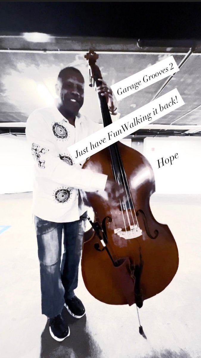 MrReginaldVeal's tweet photo. Garage Grooves 2
Just have Fun Walking it back!
I am enjoying the natural reverb of this parking garage. It is interesting to hear the sound of the Double Bass at close range and at a distance.🤔
Hope
#doublebass #groove #walkingbass #hope #joy https://t.co/VwQPx5V5Ln