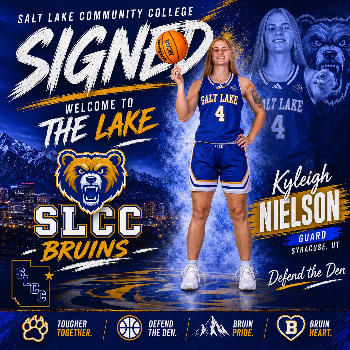 SALTLAKEWBB's tweet photo. We’re excited to welcome Kyleigh Nielson to the Bruin Family! 💙💛

Kyleigh brings relentless work ethic, competitive spirit, and ability to impact the game on both ends of the floor

We’re excited for Kyleigh and can’t wait to see the impact she’ll make in a Bruin uniform. https://t.co/9COFFYJ9PY