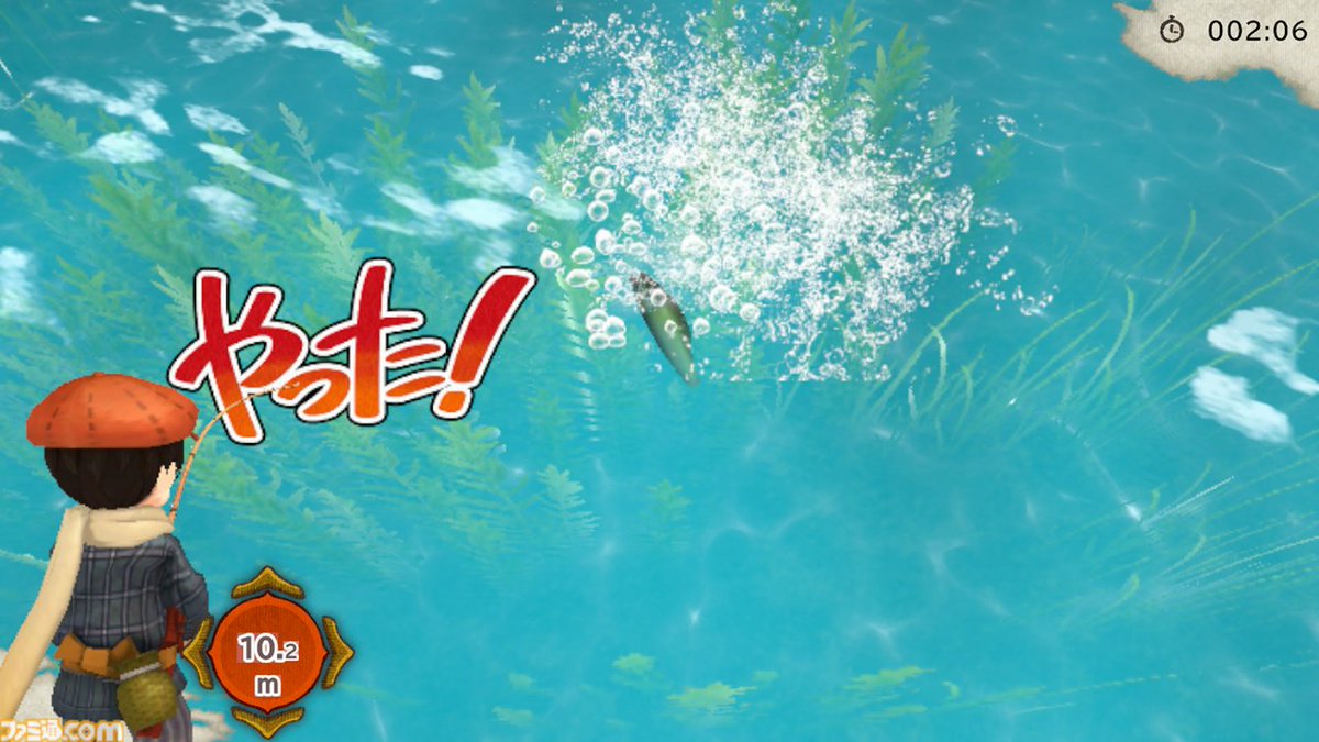 famitsu's tweet photo. イマジニアの新作釣りアクションRPG『ぼくと釣り日記』が10月8日に発売決定【先出し週刊ファミ通】
https://t.co/A6hibzjoOY

実際の釣り人が味わう高度な駆け引きがくり広げられるリアルな釣り体験、魅力的なキャラが織りなす物語、釣果コレクションなどのやり込み要素に注目 https://t.co/ZcCPHCHb91