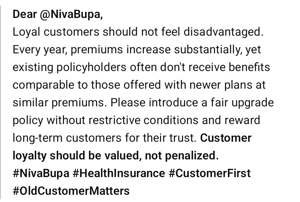 Dhiraj02011982's tweet photo. #NivaBupa #HealthInsurance #CustomerFirst #OldCustomerMatters #IRDA @csebipinkumar @NivaBupaSupport https://t.co/vbs5IIF71c
