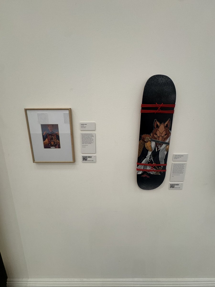 TheWeebsGuild's tweet photo. Made it to day one of the Bleach LA Artist Collective! 

The Bleach art was INCREDIBLE!! They weren’t selling any merch at the exhibit but will definitely order some online 🔥 LOVED the doodles of the TYBW heads https://t.co/vEd5wyFvc9