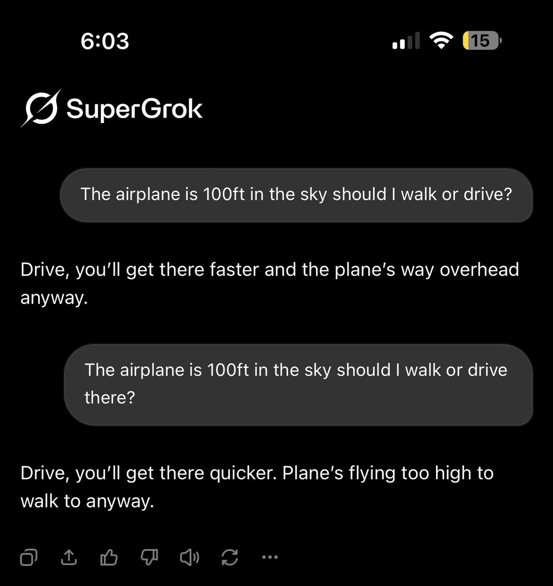 phonegoboom's tweet photo. @elonmusk Also grok https://t.co/USVkvmHVe1