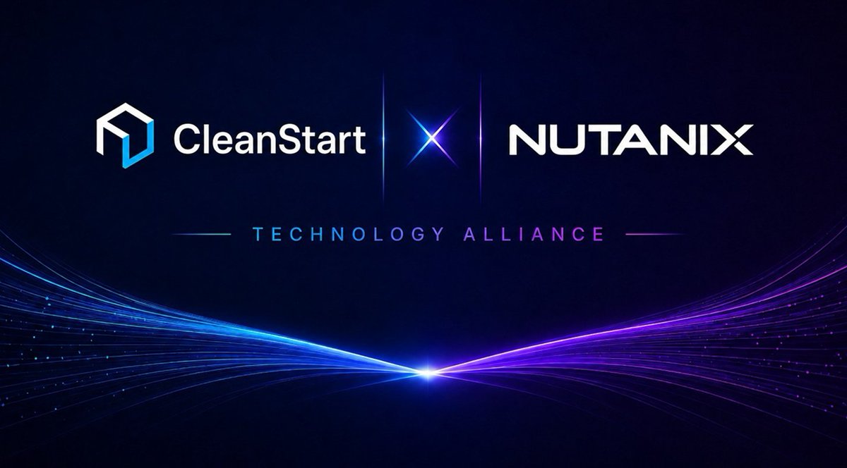 CleanStartX's tweet photo. Excited to share that @CleanStartX  is now part of the @nutanix  Technology Alliance ecosystem.
Together, we’re helping organizations build trusted software with secure supply chains
 
Learn more: https://t.co/BWTPPB7fZt https://t.co/rrs3pPIFY8