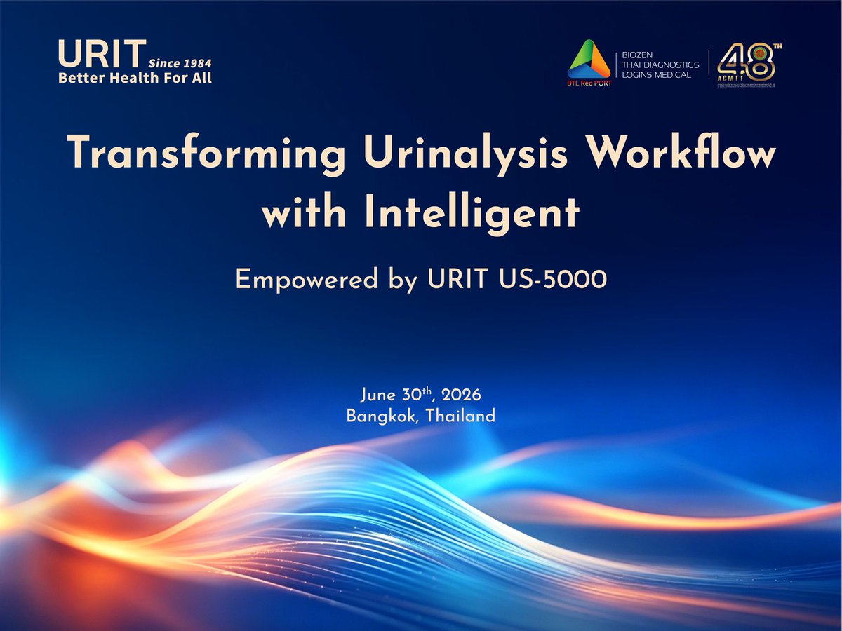 URITMedical's tweet photo. URIT’s Asia-Pacific Urinalysis Summit Concludes in Bangkok!
We exhibited intelligent urinalysis solutions, discussed frontier tech &amp; clinical practice, advancing regional urinary disease diagnostics and elevating Asia-Pacific precision medicine via Chinese smart manufacturing. https://t.co/2cQaHBrv32