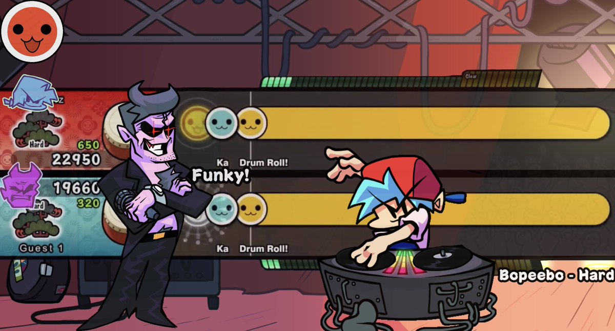 BerryLma0's tweet photo. Friday Night Funkin X Taiko No Tatsujin Concept I Did Just Bc #fridaynightfunkinfanart #TaikoNoTatsujin https://t.co/gWarfr7MvD