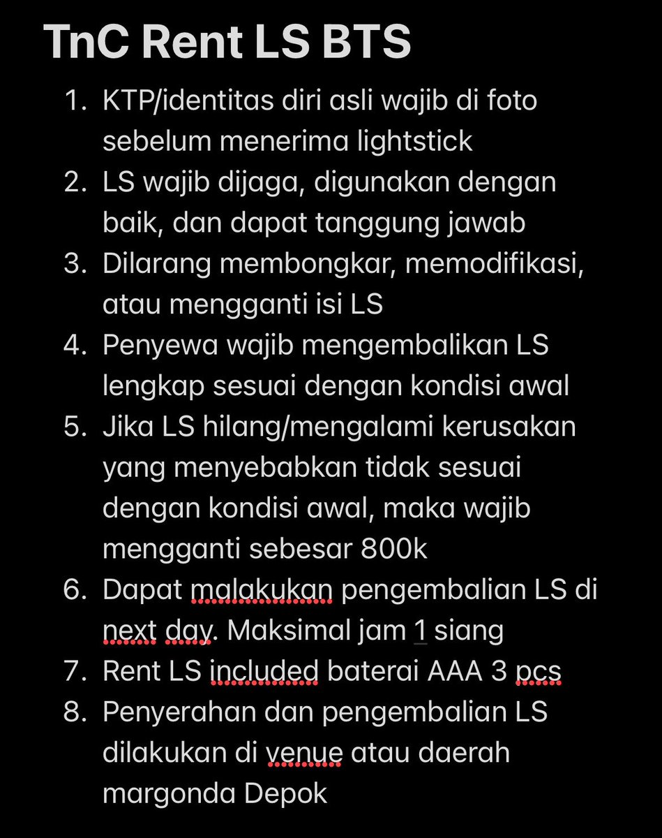 kthscji's tweet photo. Open Rent Armybomb LS BTS Arirang Jakarta

Ls ver 4 (300k dp 100k)
Day 1: ✅
Day 2: ❌
Day 3: ❌

Ls ver SE (100k dp 50k)
Day 1: ✅
Day 2: ✅
Day 3: ✅

Dom Depok, no deposit

Wts wtb wtr jkt https://t.co/QewURTAiIw