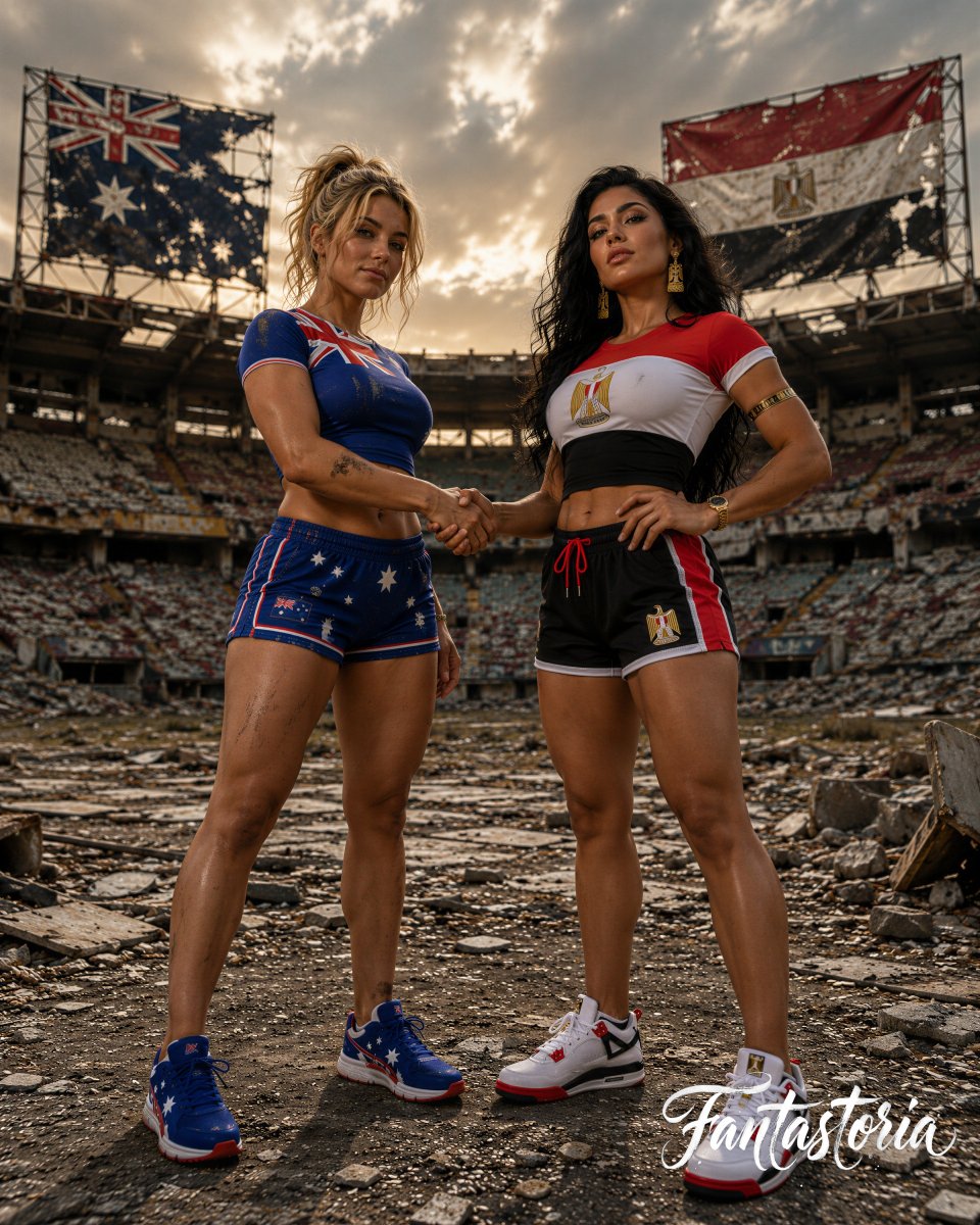 fantastoria's tweet photo. Best of luck to both #Australia and #Egypt! ⚽️🏆

May the best team win, but most importantly, let's see a great game! 🙌🔥

#WorldCup2026 #AIArt https://t.co/ymh0iJnRTX
