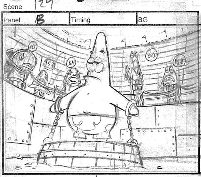 ArtofSpongebob's tweet photo. A drawing by Carson Kugler from "The Smoking Peanut." https://t.co/p8sX4FLe6x