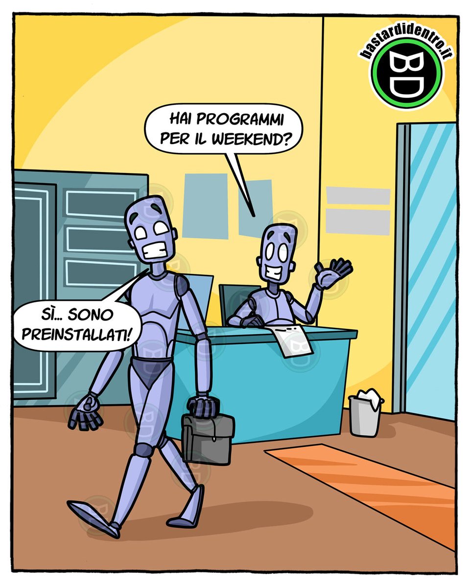 bastardidentro's tweet photo. Weekend già compromesso.
#bastardidentro #diario2027 #lavoro #weekend #ufficio https://t.co/bwLfnMxyaM