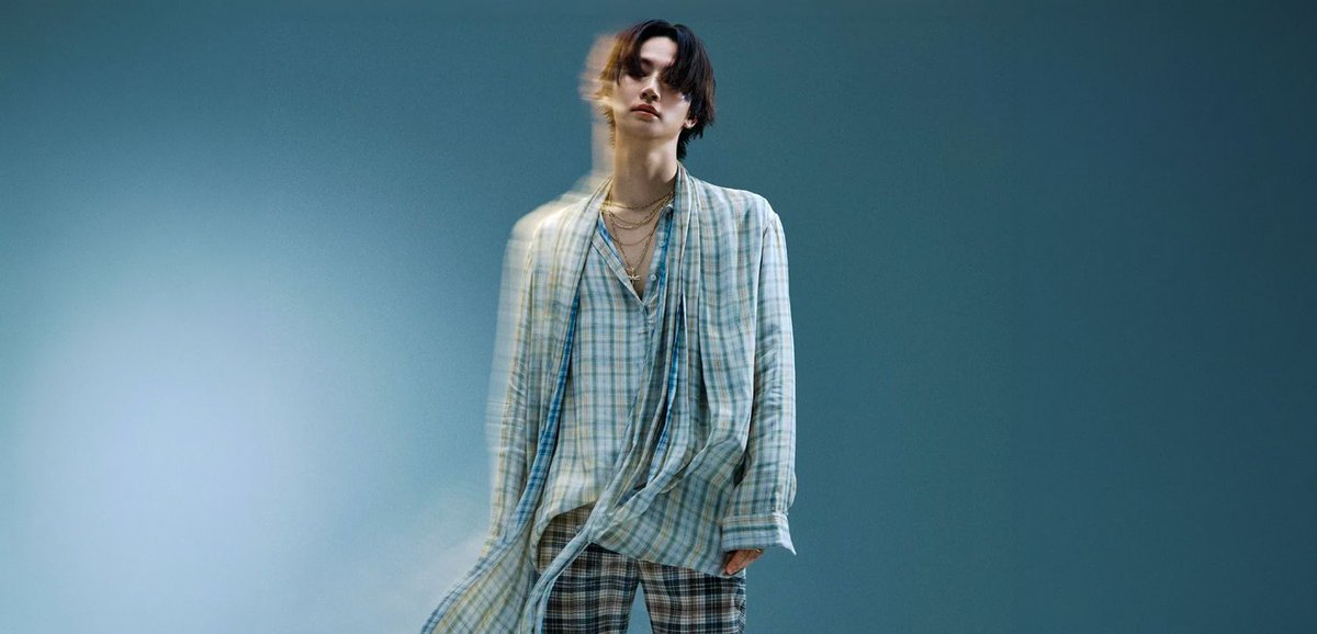 kpoppiemagazine's tweet photo. THE ROOT OF EVERYTHING – GOT7’s JAY B steps into 2026 stripped bare

You see it in this image — JAY B standing inside a blue-grey atmospheric haze, a plaid oversized shirt draped and falling like something between a robe and a second skin, layered gold chains catching the light at his chest, head tilted slightly, eyes almost closed.

He is not performing. He is simply existing — and somehow that’s the most electric thing he could possibly do.

Dive into the full story + stunning shots.
Link in bio—read it now. https://t.co/MENKkVxDkM

#JAYB #GOT7 #iGOT7 #Ahgase #임재범 #제이비 #갓세븐 #TREE #528Hz #TapeRoots #Defsoul #got7forever #JayBsolo #got7official #got7comeback #NumeroNetherlands #KpopFashion #KpopEditorial #KoreanRnB #kpop #kpopfyp #got7jayb #JAYB2026 #limjaebeom #got7leader