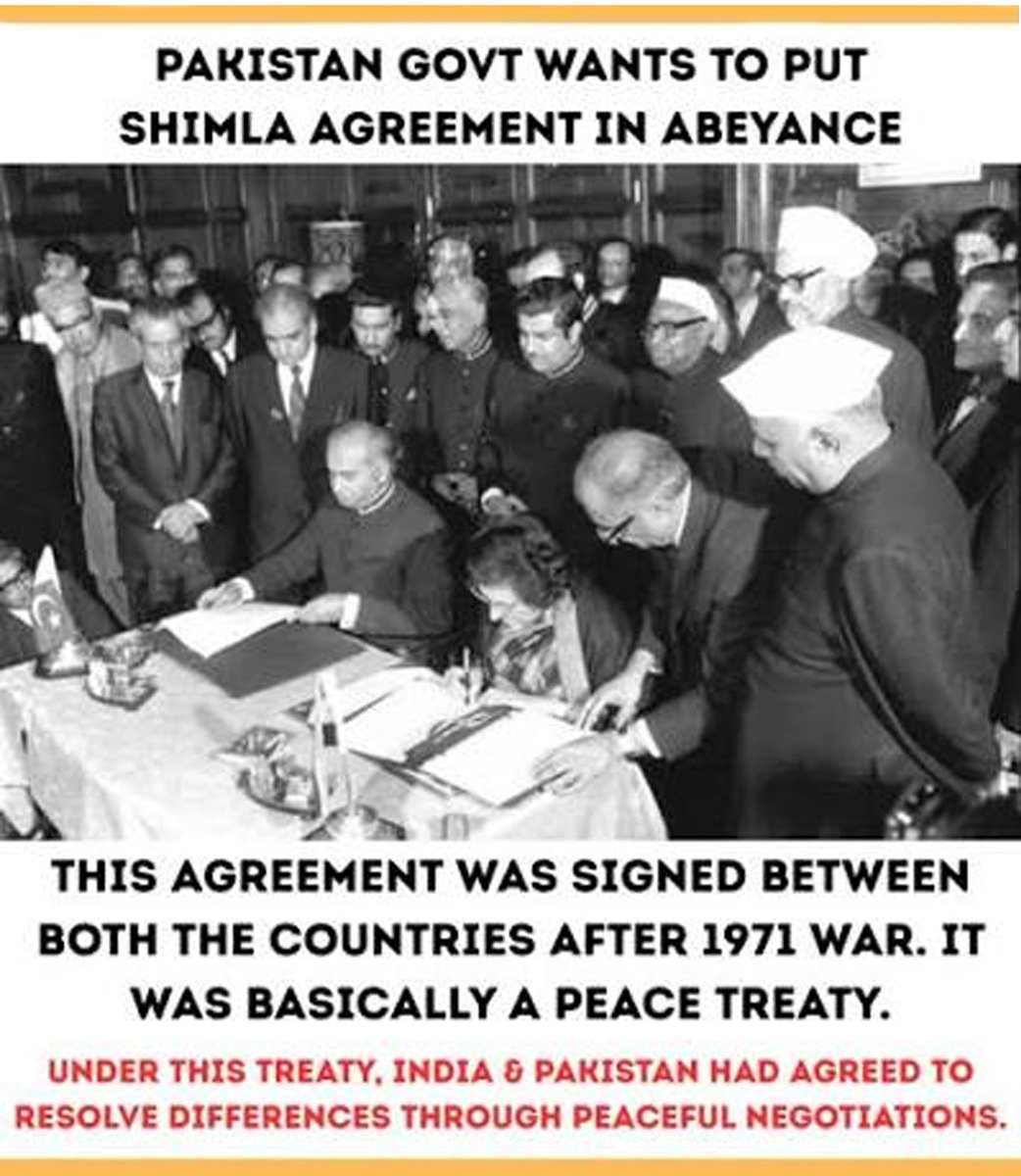 _SamreenAfzal's tweet photo. Pakistan’s selective treaty politics weaken regional peace. Shimla must be honoured as a commitment, not used as a bargaining card. 
#ShimlaAgreement1972 
#NoTalksWithTerror https://t.co/vRrJCVDPeN