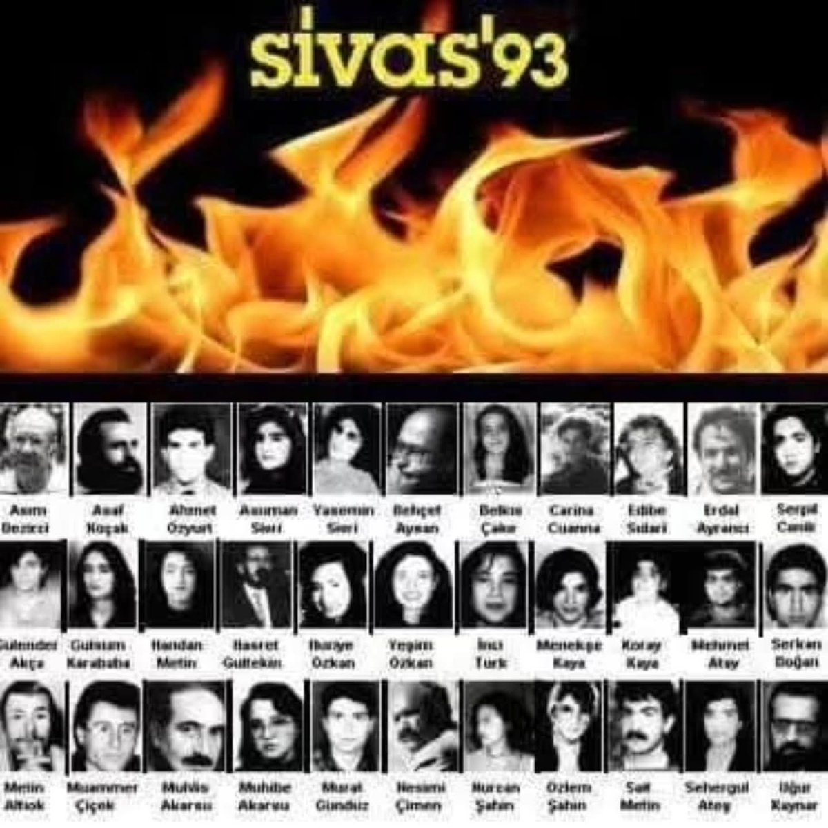 Frida6262's tweet photo. "Ben bu dünyanın Alevisi olmalıyım / Yana yana tükenmediğime göre..."

Gülten Akın 

#2Temmuz
#Madımak
#UnutMADIMAKlımda
#SivasKatliamı https://t.co/kzaxNQFnjU