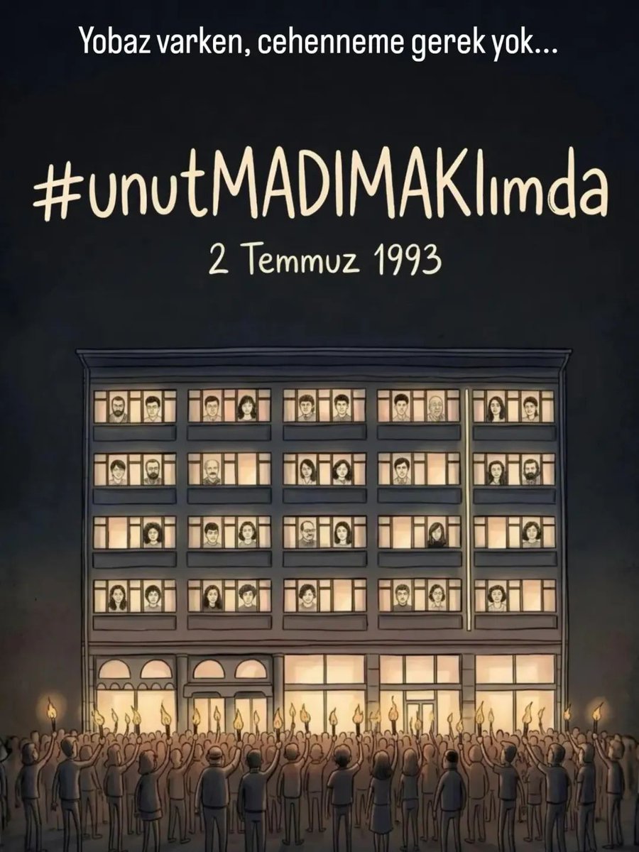 Frida6262's tweet photo. "Ben bu dünyanın Alevisi olmalıyım / Yana yana tükenmediğime göre..."

Gülten Akın 

#2Temmuz
#Madımak
#UnutMADIMAKlımda
#SivasKatliamı https://t.co/kzaxNQFnjU