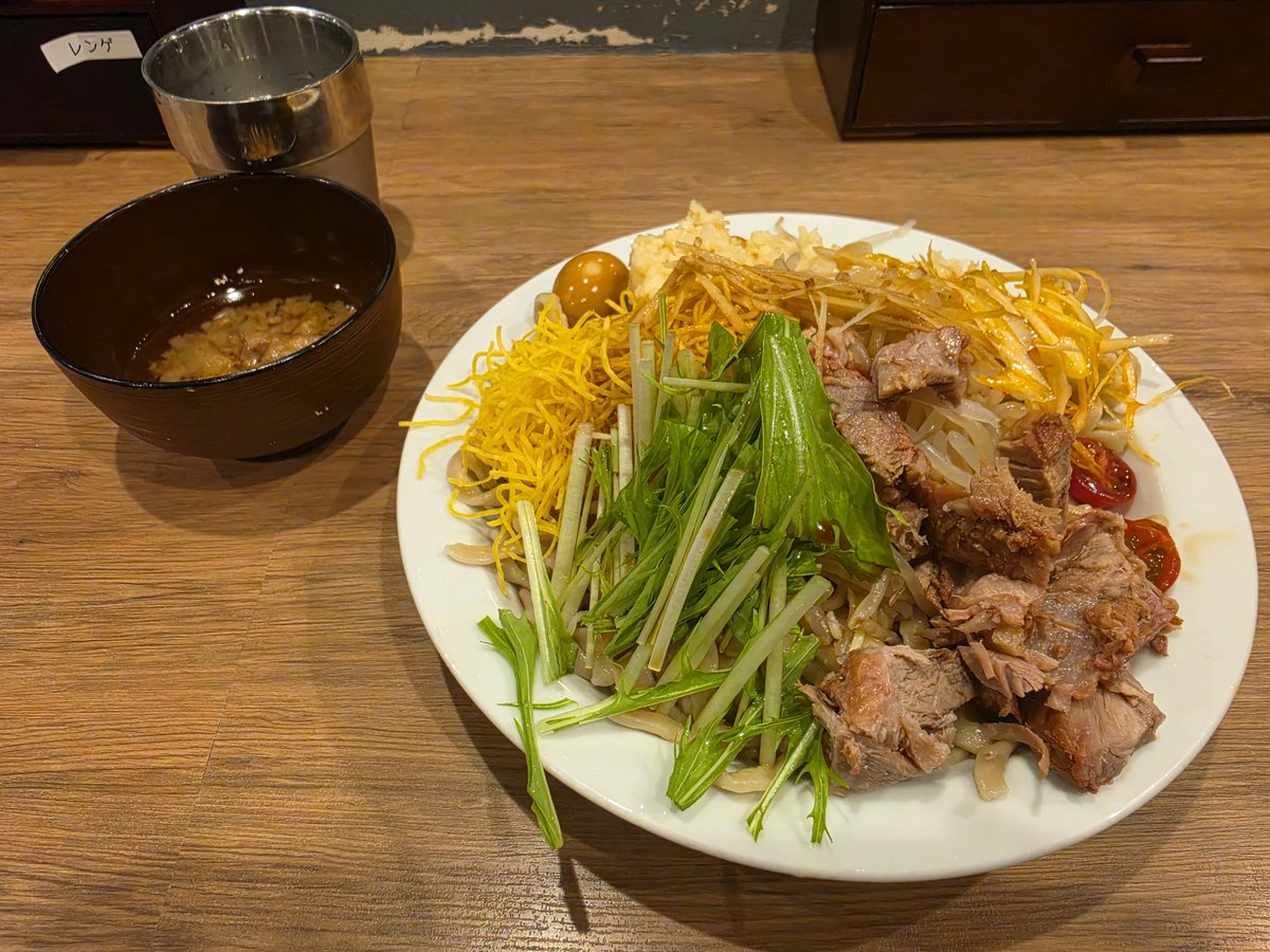 冷やし中華 アブラマシ ENC予選通過したご褒美😋
