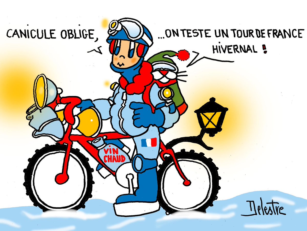 phdelestre's tweet photo. @phdelestre  #tourdeFrance  #canicule https://t.co/E3IpNZFQC9