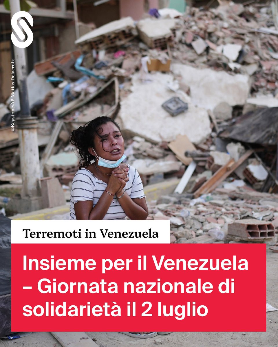 RSIonline's tweet photo. In Venezuela, la popolazione colpita dai violenti terremoti del 24 giugno ha urgente bisogno di aiuto. 

Ogni donazione, anche piccola, permette di fornire un sostegno concreto: https://t.co/WQQBxn5BQo https://t.co/fiew44bJU2