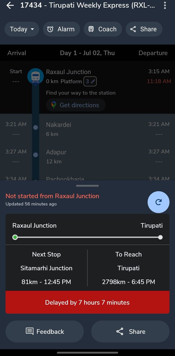 MrityunjayMahi's tweet photo. Train Number - 17434 Jo abhi tak khuli nahi Iska Karan koi bta skta hai Railway walo se puchhna chah rahe kam se kam Admi ke number pe Sms to aana chahiye na Ki bhai Apka train let hai kuchh nahi yesa kyu @srdcmspj @indianrailway__ @ECRlyHJP @RailwaySeva 🙏🙏 https://t.co/Qbq138GduA