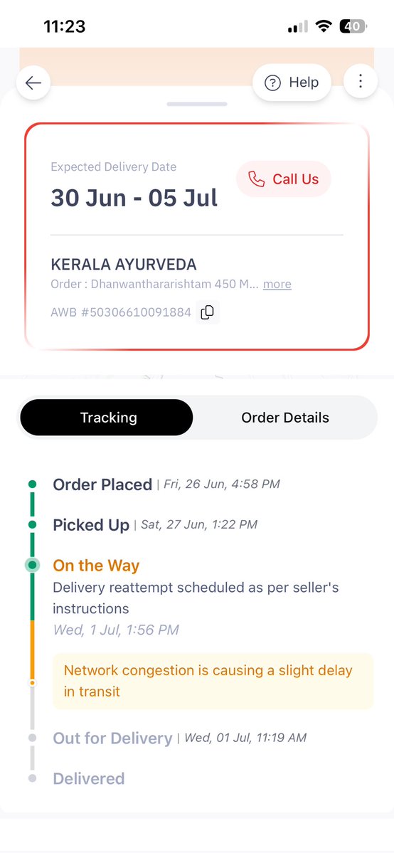 waseru23's tweet photo. @help_delhivery @kalayurvedacorp can u see if can be delivered today? Worst service from you and @delhivery both https://t.co/JzeNF4bbTu