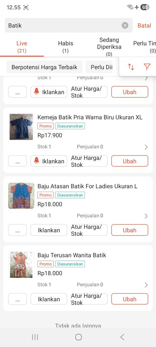 DyslexiaTraders's tweet photo. Batik👚 Ladies👩🦰🧏♀️ Murah & Bagus. Harga Di Bawah 30 Ribu🤑 Yuk Checkout🛒:
https://t.co/YOAlR8OuWD
#siang #panas #dollar #batikmurah https://t.co/FYzJzgYqhb