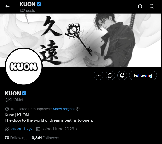 jokerSB99's tweet photo. ☾ GIVEAWAY ☾

3 GTD spots for @KUONnft

24 hours only

To enter:
✅ Follow @jokerSB99 and @KUONnft  
✅ Like + RT this post  
✅ Tag 2 friends  
✅ Drop your EVM wallet
Winners announced in 24 hours.

#KUONnft
