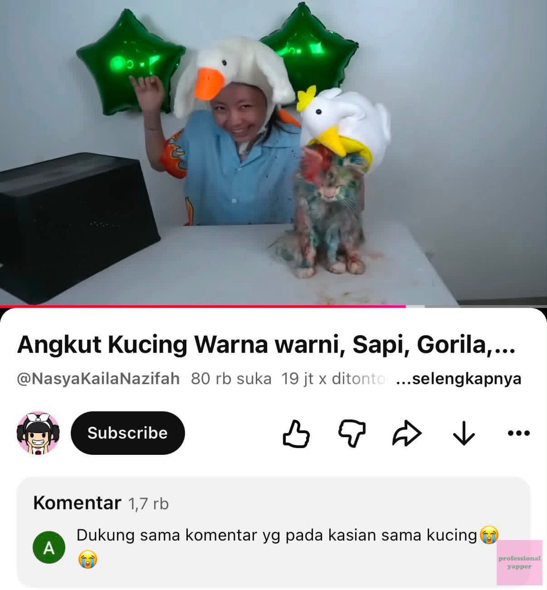 yappingfess's tweet photo. 19 juta orang nonton dan 80rb orang menyukai kekerasan terhadap hewan yap! https://t.co/0kwpkjQx7L