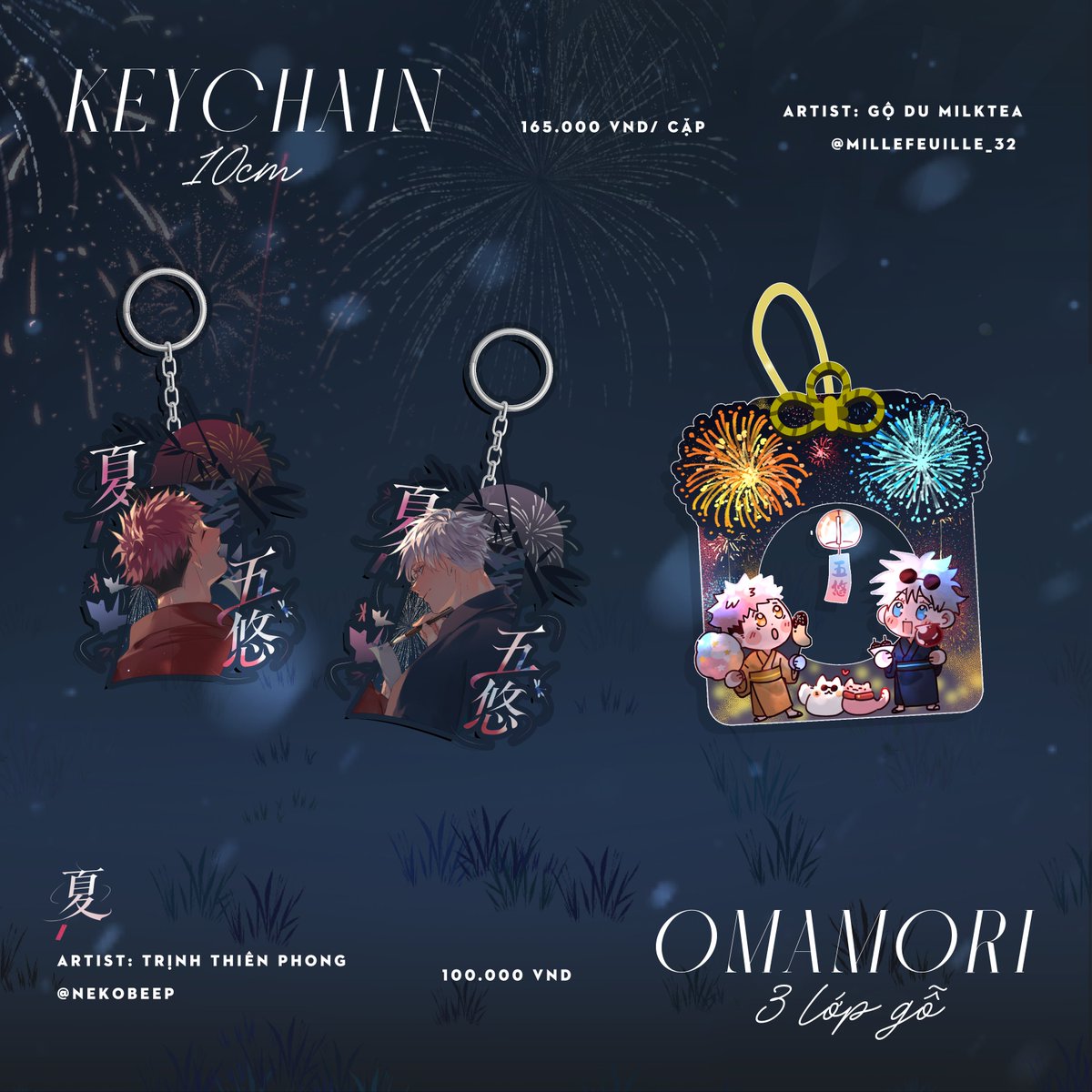 EternalGOYUU's tweet photo. #五悠  [5U DONATION PROJECT | 季節を編む君と - GO THROUGH 4 SEASONS WITH YOU | SUMMER] [OPEN]  

【Event information】
・The campaign honors war heroes and raises funds to support wounded soldiers and martyrs' families in Vietnam. 

【Illustration】
@nekobeep
@millefeuille_32 https://t.co/2eR4uYXbe5