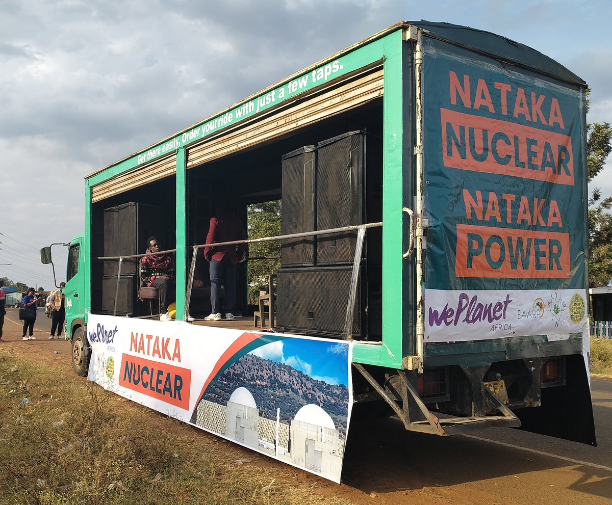 WePlanetAfrica's tweet photo. 📍 Siaya Roadshow

The nuclear conversation is on the road! Today we're discussing:
 ☢️ What nuclear energy is 
⚡ How it generates electricity 
🌍 Why Kenya is considering nuclear energy 
🛡️ The safety measures that protect people and the environment

With @kenyan_ygn @eaarp_official @StandUp4Nuclear @KenyaNuclearSoc

@KenGenKenya @nupea_official

#SiayaRoadshow #NatakaNuclear #NuclearForAfrica