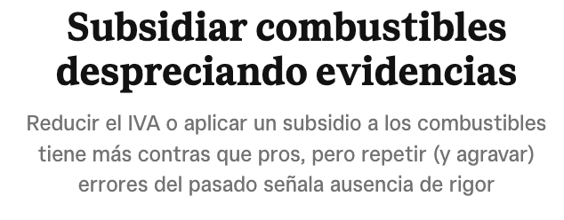 JuanLuis_JG's tweet photo. ⚠️Despreciar evidencias: en 2022 se subsidió 20 c/l combustibles, lo que aprovecharon petroleras para aumentar precios. Perdimos 857 millones €.

Ahora se repite esta política regresiva y, aún peor, se mantendrá si los precios aumentan: el incentivo perfecto para que suceda. https://t.co/g0WPvc2YDb